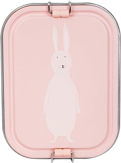 Trixie - Lunchbox voor kinderen van roestvrij staal - groot model - Mrs. Rabbit (haas