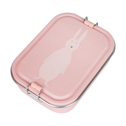Trixie - Lunchbox voor kinderen van roestvrij staal - groot model - Mrs. Rabbit (haas