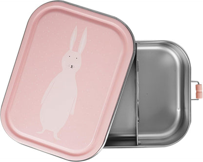 Trixie - Lunchbox voor kinderen van roestvrij staal - groot model - Mrs. Rabbit (haas