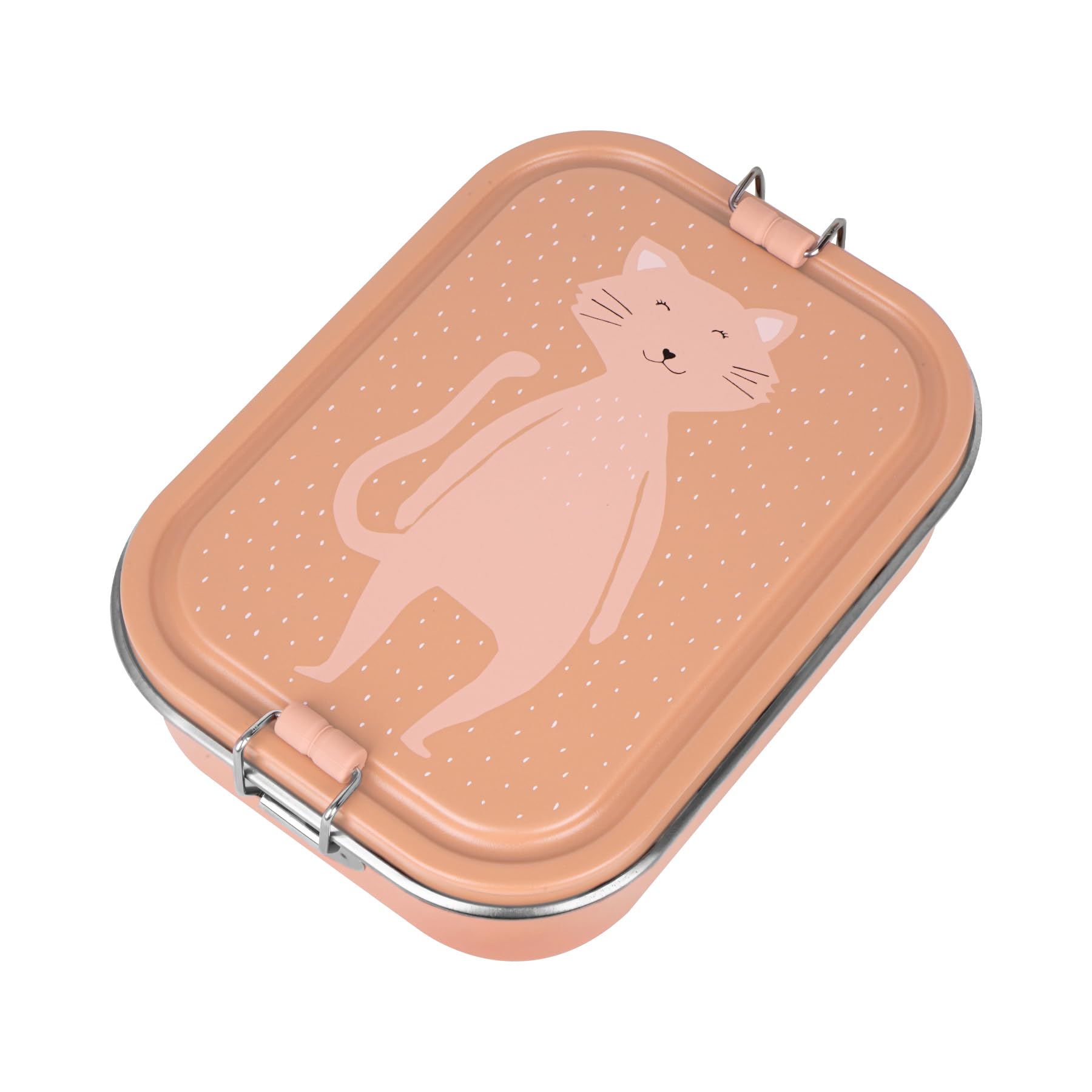 TRIXIE - Lunchbox voor kinderen van roestvrij staal - groot model - Mrs. Cat (kat