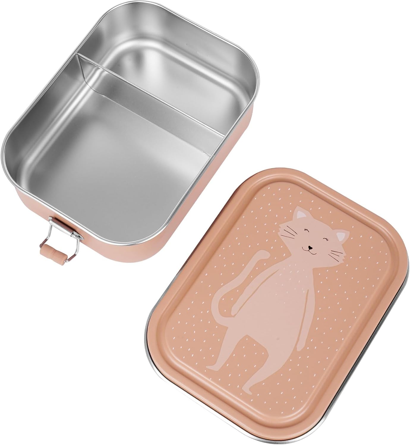 TRIXIE - Lunchbox voor kinderen van roestvrij staal - groot model - Mrs. Cat (kat