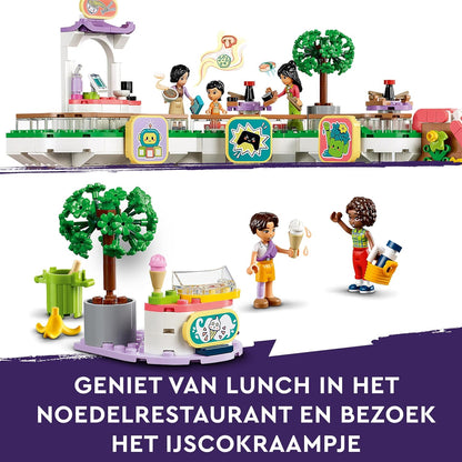 LEGO Friends Centro Comercial de Heartlake City Juguete de Casa de Muñecas apra el Juego de Rol, Maqueta de Construcción con Mini Muñecos de Personajes, Regalo para Niñas y Niños de 8 Años o Más 42604