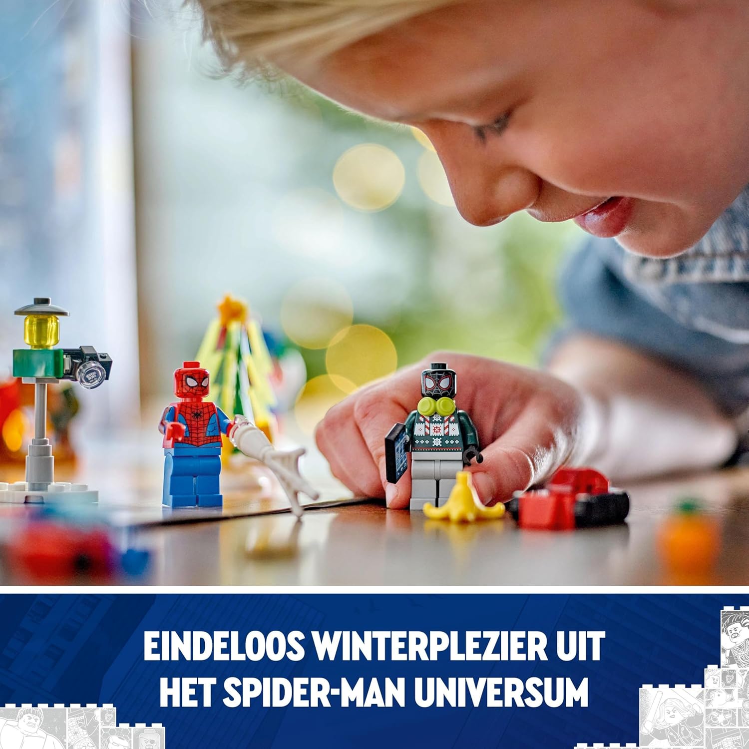 LEGO Spider-Man Adventskalender 2024, Superhelden-Spielzeug, vorweihnachtliches Geschenk für Jungen und Mädchen ab 7 Jahren, Bauspielzeug und Abenteuer-Set, Weihnachstgeschenk 76293