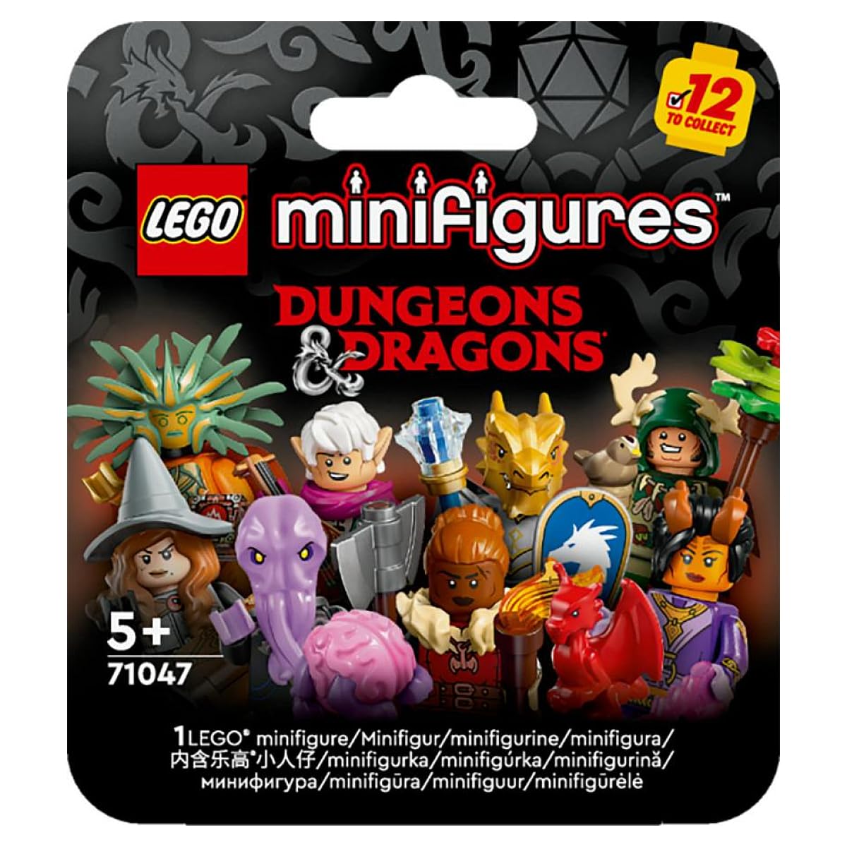 LEGO Minifigures Dungeons & Dragons Mystery Box, Collectible Toy character Figures for 5 Plus Year Old Boys & Girls, Great for Fantasy Role Play, Gift for Kids (1 of 12 Chosen at Random) 71047
