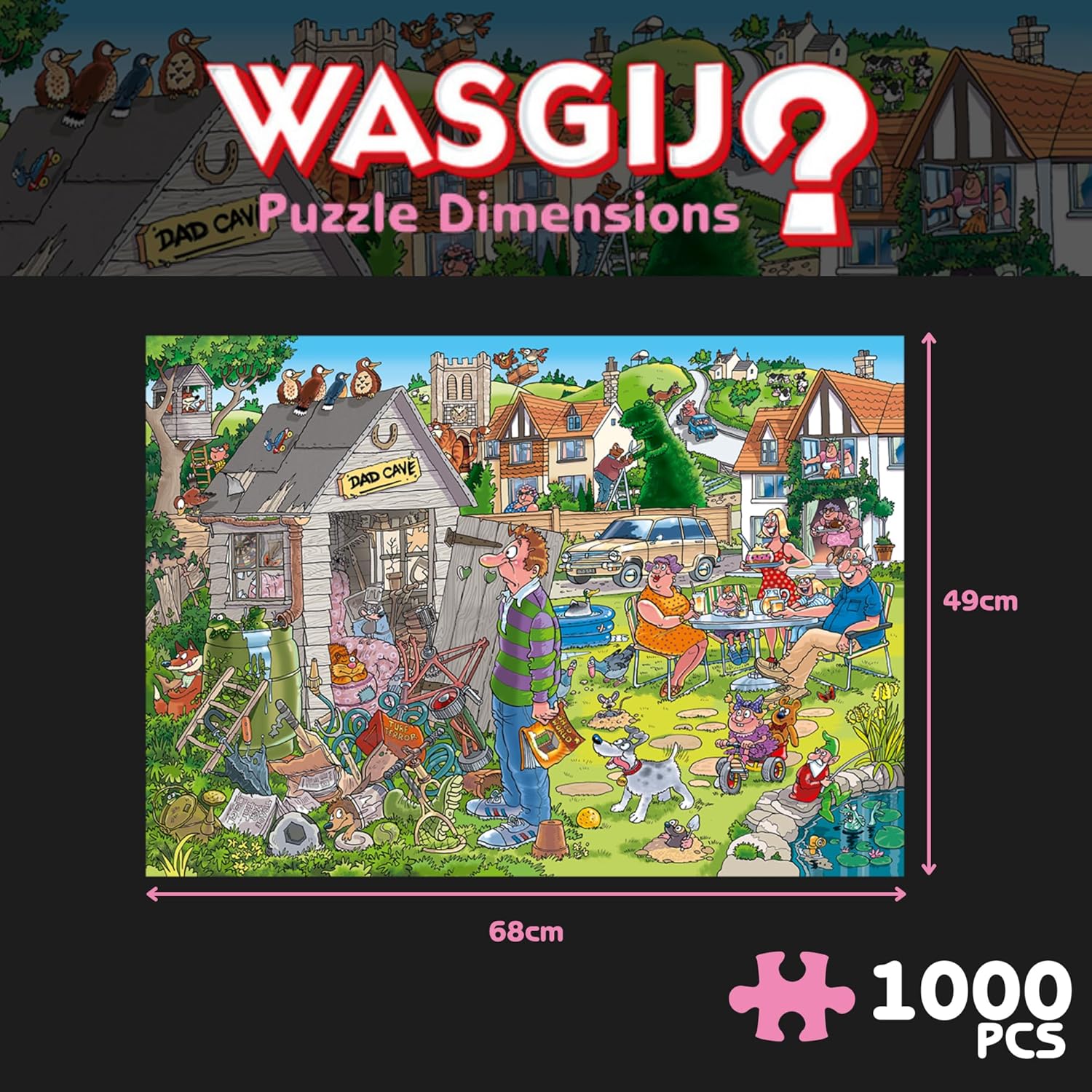 Puzzle 1000 pièces Jumbo Wasgij Dad Cave