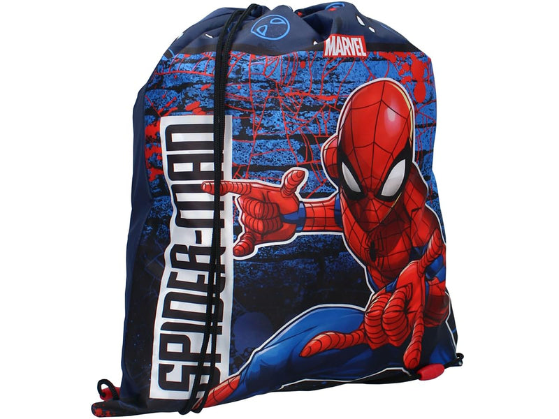 Vadobag Borsa sportiva per bambini Spider-Man Beyond Amazing, 44 x 36 cm, Blu marino, 44x36x1 cm