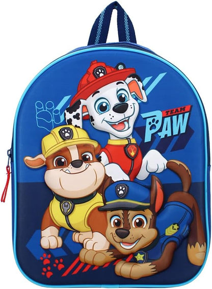 Zaino 3D Paw Patrol Pups At Play, 32 x 26 x 11 cm, Blu, 32x26x11 cm