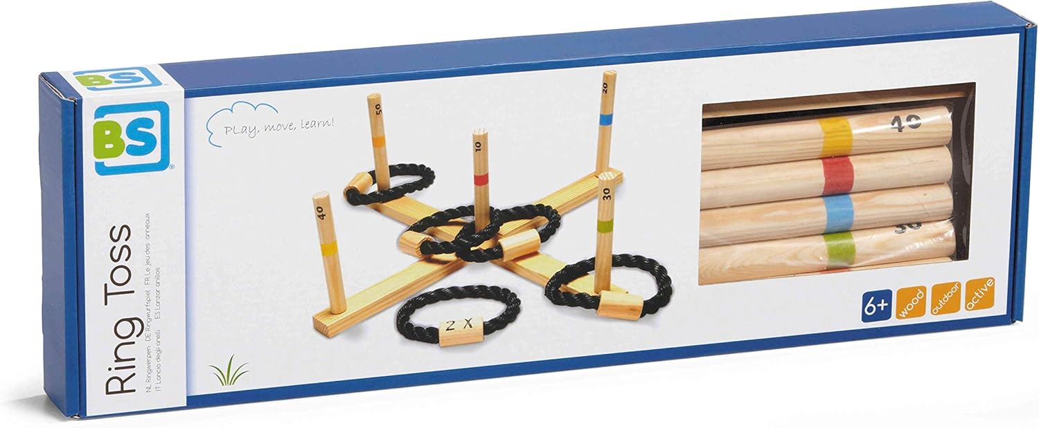 Bs Toys - Bs Toys Houten Ringwerpspel 6Dlg.
