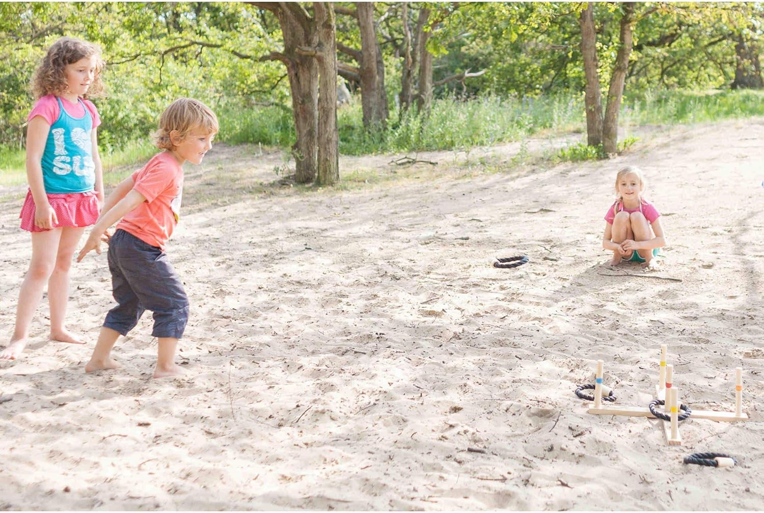 Bs Toys - Bs Toys Houten Ringwerpspel 6Dlg.