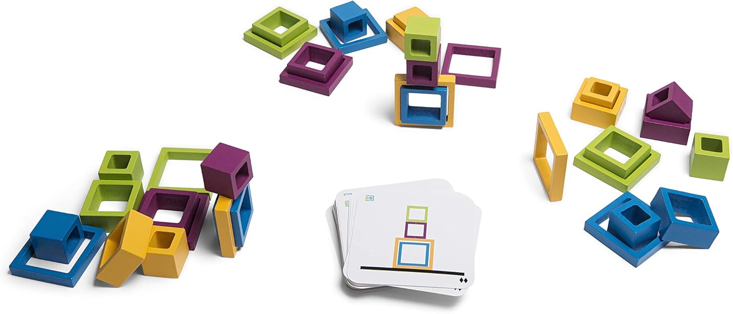 BS Toys Frames - Interaktives Puzzlespiel - Spannendes Kopierspiel - Fördert Geschicklichkeit und Schnelligkeit - Spielspaß für bis zu 4 Kinder