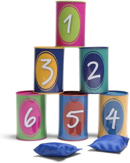 Dosenwerfen - Wurfspiel für Kinder - Spielzeug für Draußen/Outdoor Single