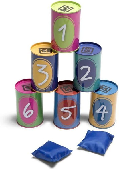 Dosenwerfen - Wurfspiel für Kinder - Spielzeug für Draußen/Outdoor Single