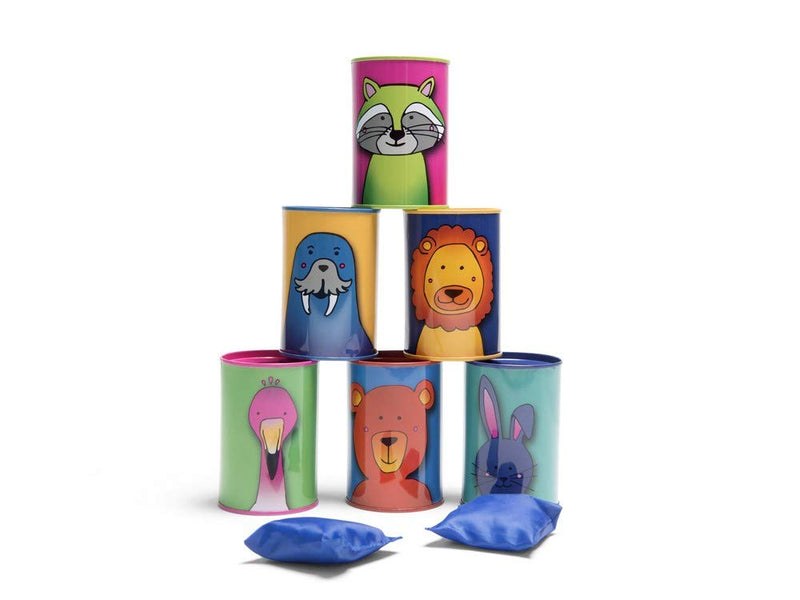 Dosenwerfen - Wurfspiel für Kinder - Spielzeug für Draußen/Outdoor Single