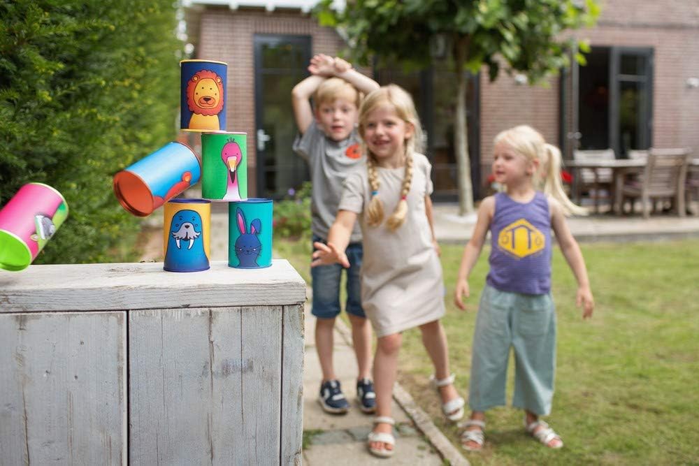 Dosenwerfen - Wurfspiel für Kinder - Spielzeug für Draußen/Outdoor Single
