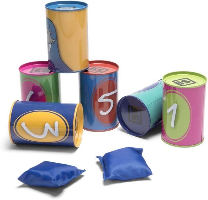 Dosenwerfen - Wurfspiel für Kinder - Spielzeug für Draußen/Outdoor Single