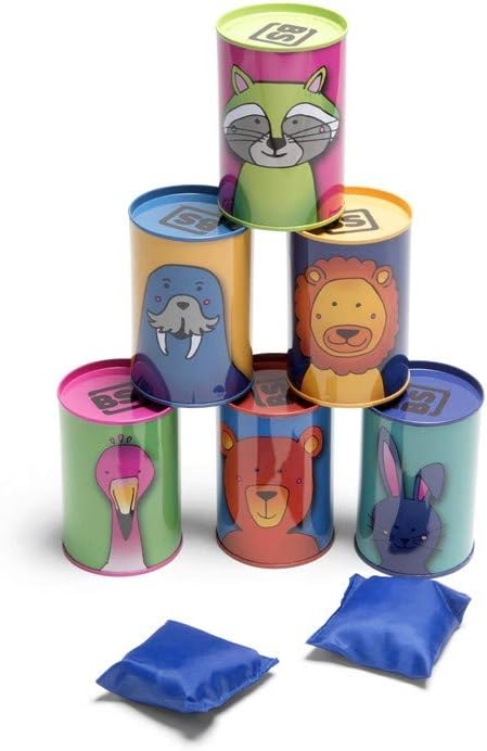 Dosenwerfen - Wurfspiel für Kinder - Spielzeug für Draußen/Outdoor Single