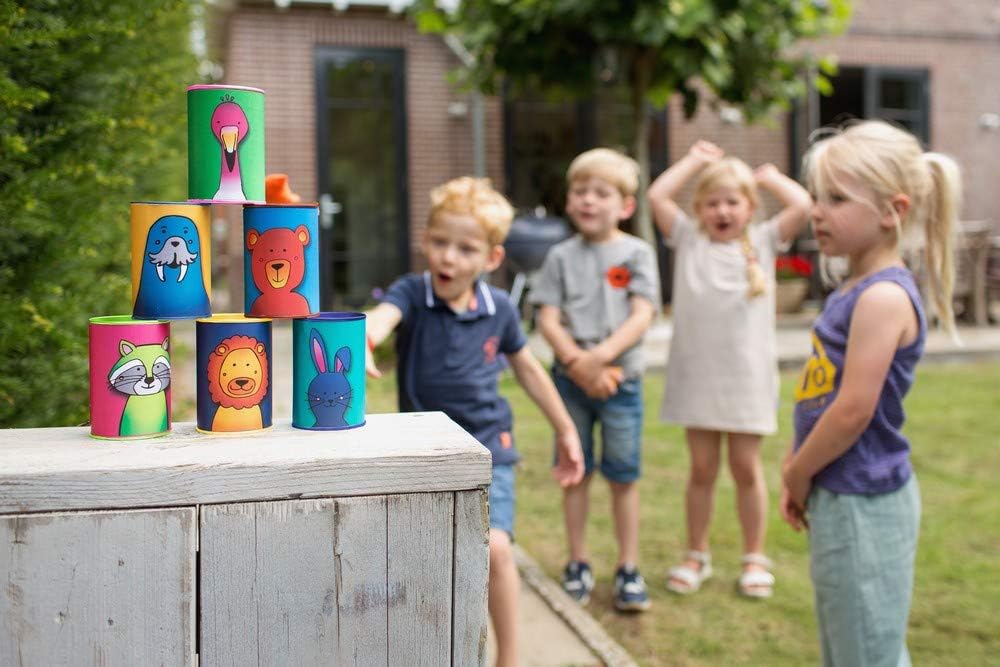 Dosenwerfen - Wurfspiel für Kinder - Spielzeug für Draußen/Outdoor Single