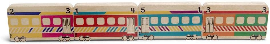 BS Toys Trains Trenes Domino, Multicolor (Buitenspeel BV GA373