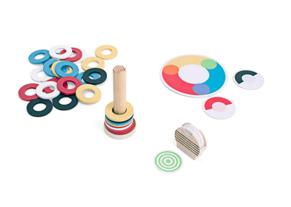 BS Toys Fesselndes Farbenrennen - Bildendes Spiel für 2 bis 4 Spieler - Fördert visuell-motorische Koordination, Farbtheorie und Arbeitsgedächtnis - Für Kinder ab 4 Jahren und älter - 2-4 Spieler