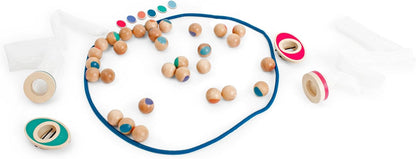 BS Toys Strategisch spel Plopt it! Sorteer de kleurrijke ballen in de juiste volgorde - spannend teamspel - Bevordert motorische coördinatie - Voor kinderen van 6 jaar en ouder - 4 spelers