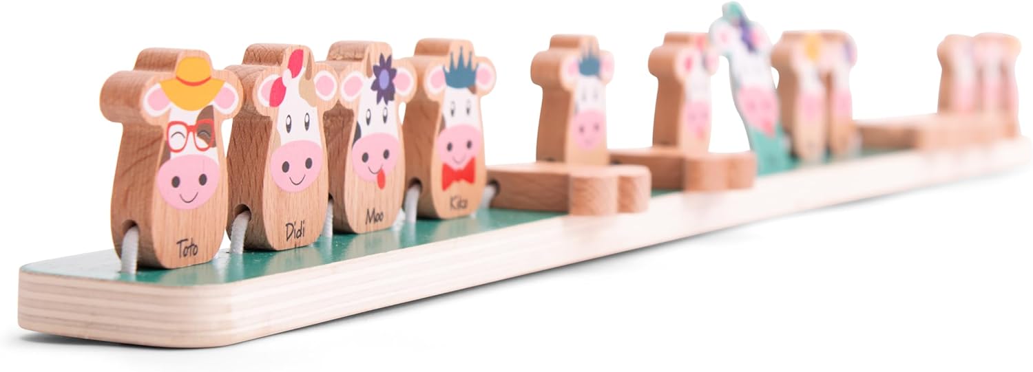 BS Toys - BS Toys Welke Koe Ben ik Houten Spel