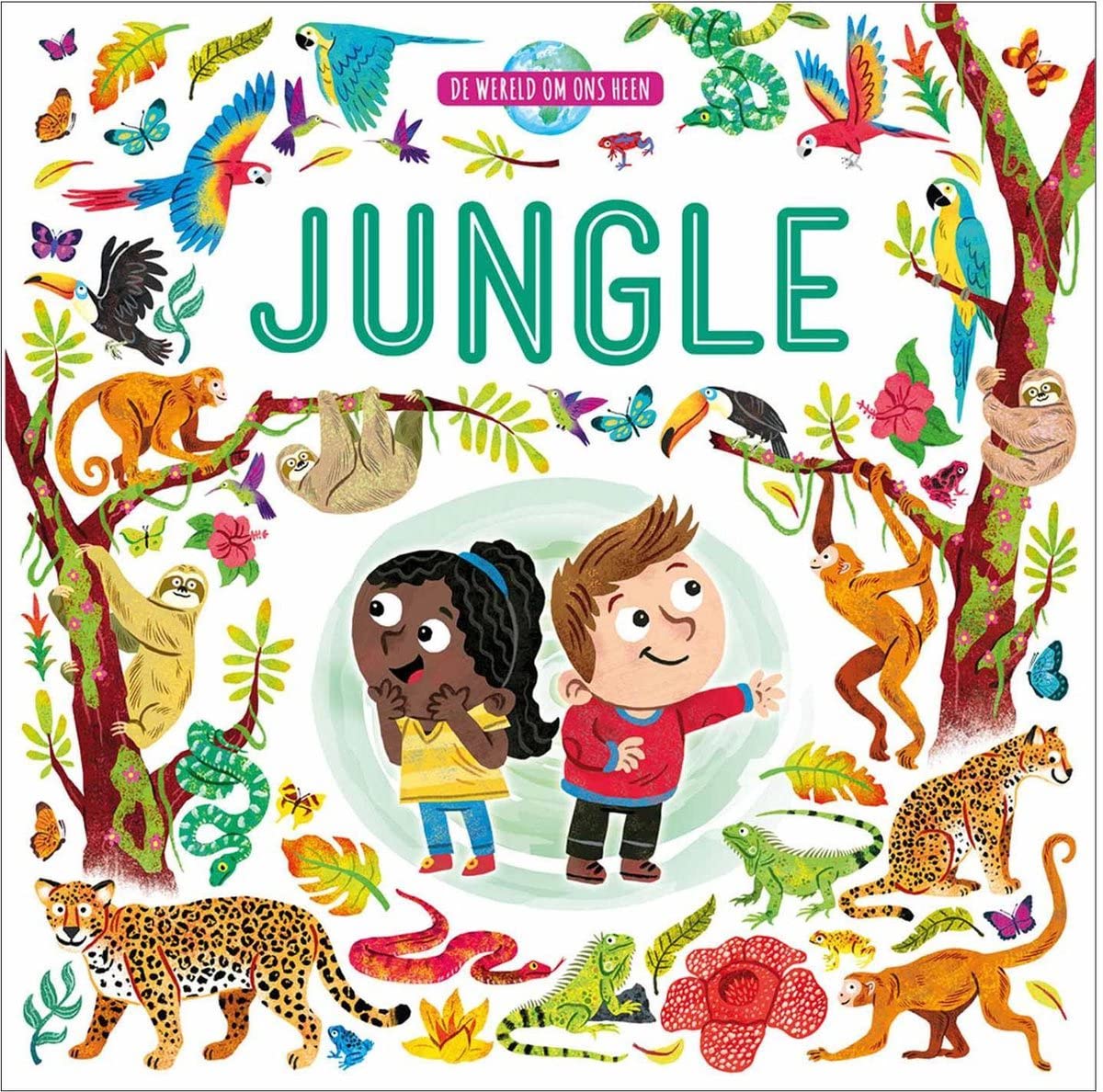Rebo Publishers - Kartonboek De Wereld om ons heen - Jungle