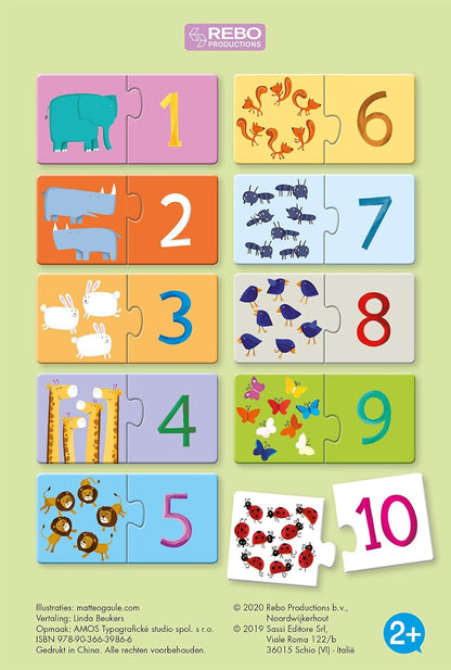 Rebo Publishers - Puzzel2 - Boek Cijfers met 10 Puzzels