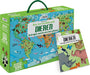 Dieren - puzzel 200 stukjes en boek: Bedreigde soorten van onze planeet (Reis, leer en onderzoek - Boek + ovale puzzel