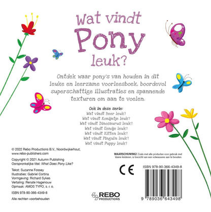 Wat vindt pony leuk?: vol leuke texturen om te voelen (Wat vindt ... leuk?