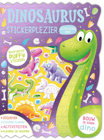 Dinosaurus stickerplezier: Boordevol puffy stickers, bouw je eigen dino