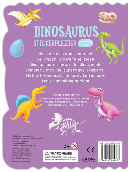 Dinosaurus stickerplezier: Boordevol puffy stickers, bouw je eigen dino
