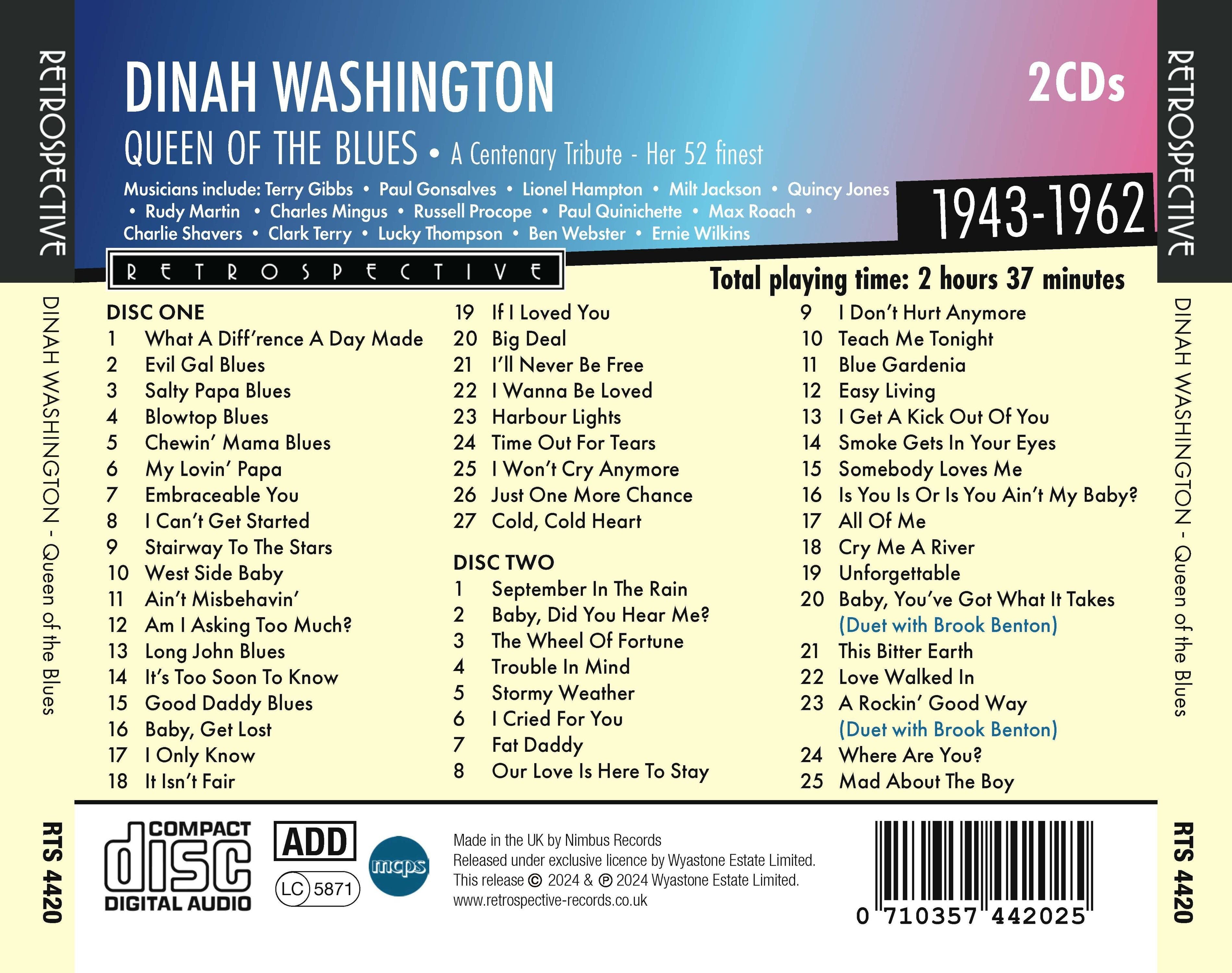 Queen of the Blues: A Centenary Tribute: Her 52 Finest: 1943-1962
