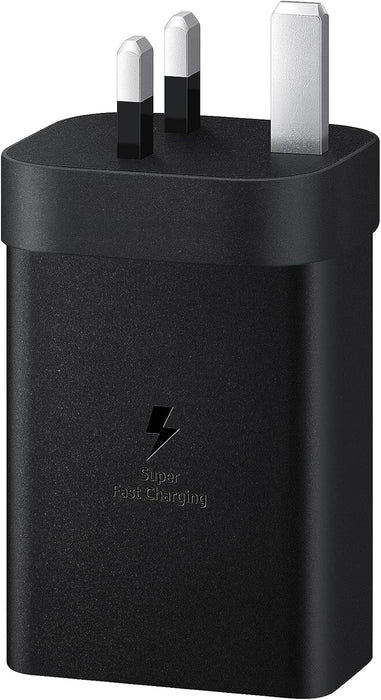 Samsung Galaxy Official 65W Trio Super Fast 2.0 Travel Adapter (without USB-C to C Data Cable), Black