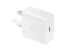 Samsung Galaxy Official 15W Adaptive Fast Charger (without USB-C to C Data Cable), White
