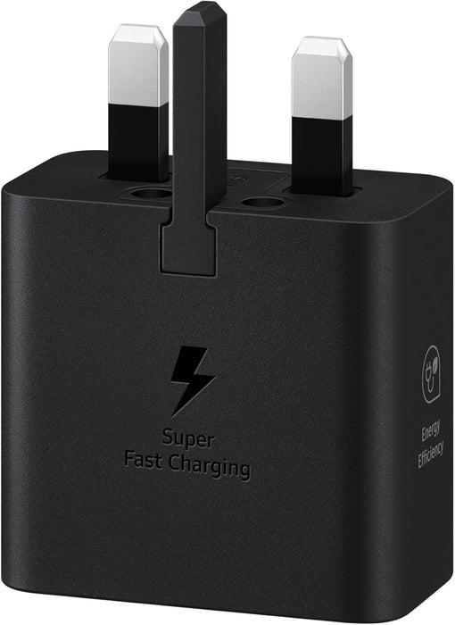 Samsung Galaxy Official 25W Super Fast Charging Travel Adapter (with USB-C to C Data Cable), Black