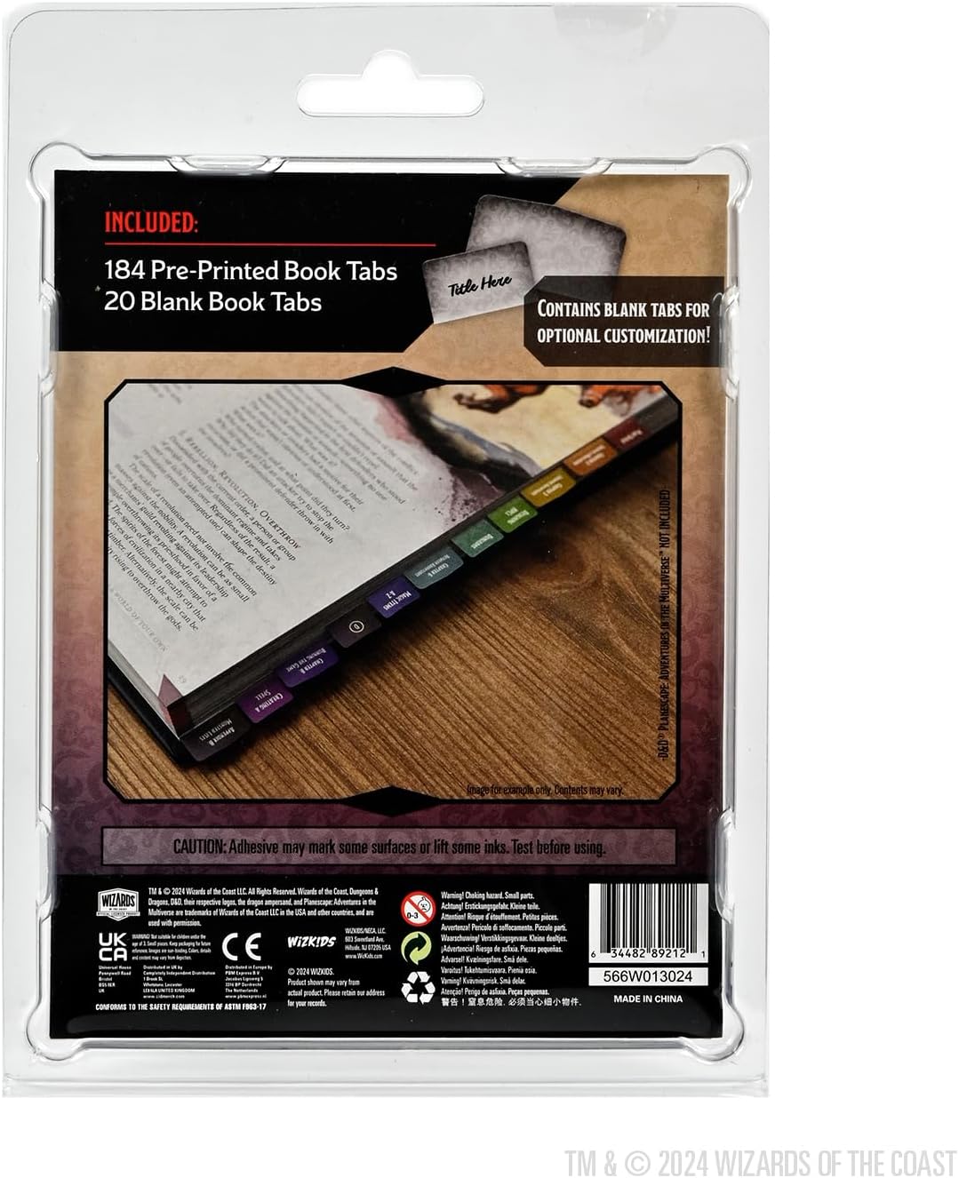 D&D Book Tabs: Planescape: Adventures in The Multiverse
