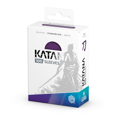 Ultimate Guard Katana Card Sleeves, 100 Standard Size TCG Sleeves, 66 x 91mm, Iris Bloom Back, Tournament Sleeves, No PVC & Acid-Free, High Clarity