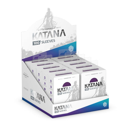 Ultimate Guard Katana Card Sleeves, 100 Standard Size TCG Sleeves, 66 x 91mm, Iris Bloom Back, Tournament Sleeves, No PVC & Acid-Free, High Clarity
