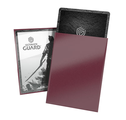 Ultimate Guard Katana Card Sleeves, 100 Standard Size TCG Sleeves, 66 x 91mm, Radiant Plum Back, Tournament Sleeves, No PVC & Acid-Free, High Clarity