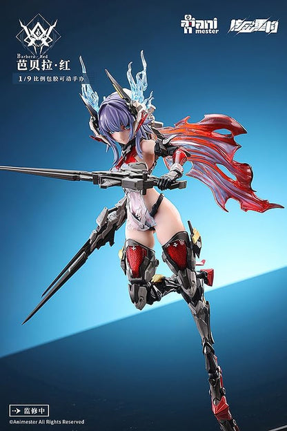 Original Character figurine Plastic Model Kit Alloy Articulated Assemblable Model Thunderbolt-Barbera Red 21 cm