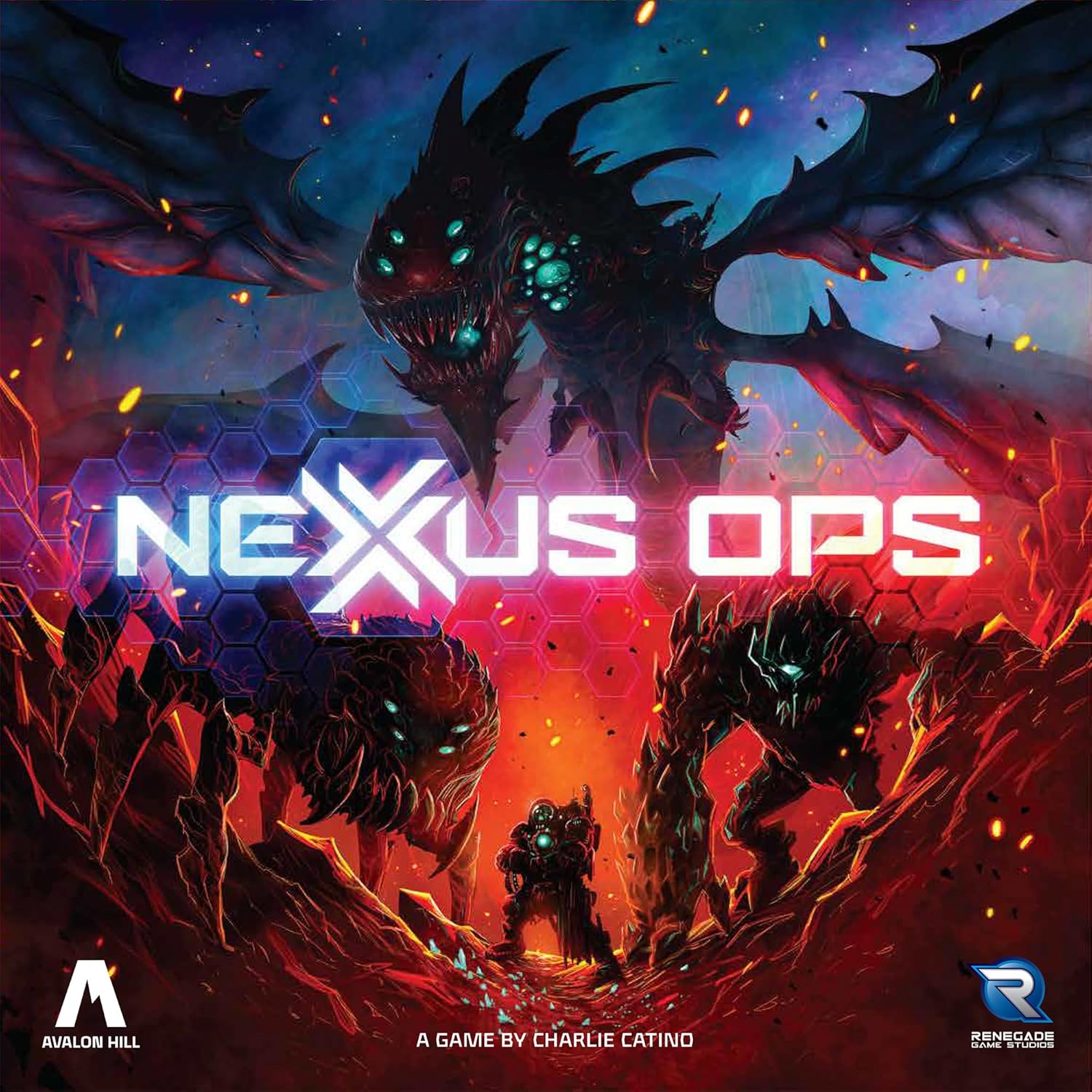 Renegade Game Studios: Nexus Ops - Strategy Board Game, Carry Out Secret Missions & Control The Mines to Collect Rubium, Ages 14+, 2-4 Players, 90 Min