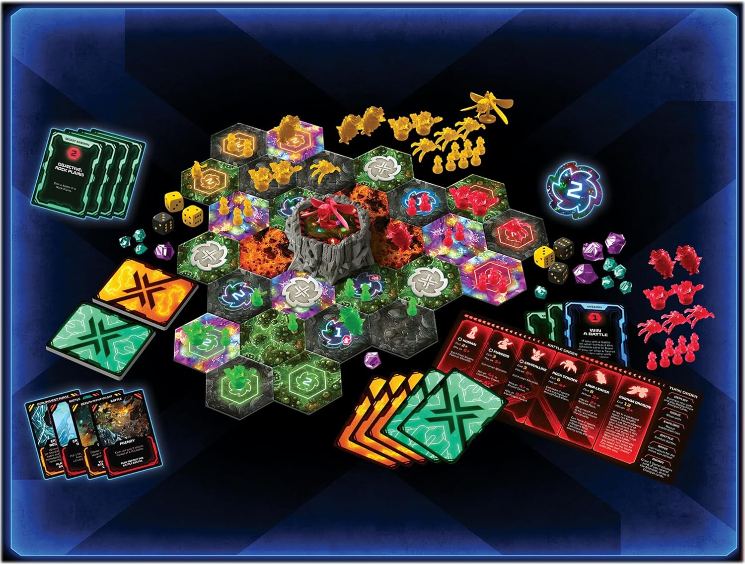 Renegade Game Studios: Nexus Ops - Strategy Board Game, Carry Out Secret Missions & Control The Mines to Collect Rubium, Ages 14+, 2-4 Players, 90 Min