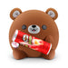Snackles Super Sized 35 cm, Bear (Pringles), by ZURU Cuddly Squishy Comfort 35 cm Plush with License Snack Brand Accessory (Bear