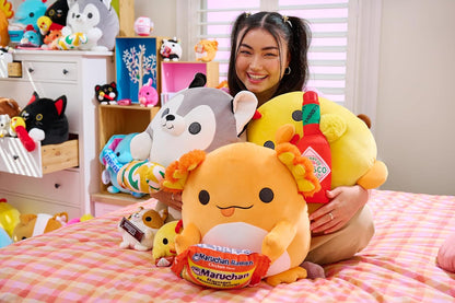 Snackles Super Sized 35 cm, Cow (Froot Loops), by ZURU Cuddly Squishy Comfort 35 cm Plush with License Snack Brand Accessory (Cow