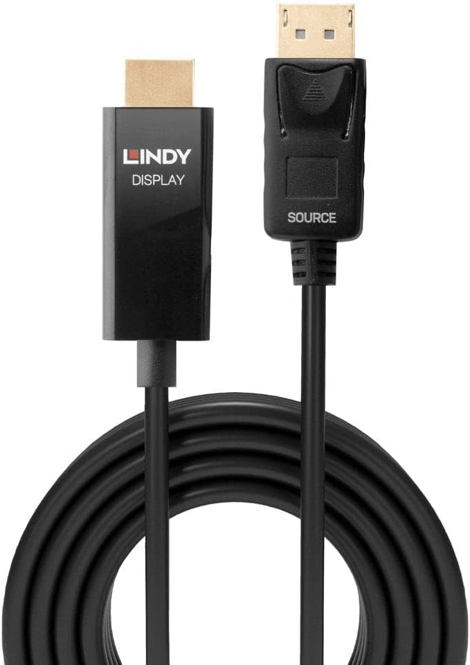 LINDY 5m DP to HDMI Adapter Cable with HDR