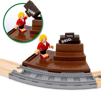 BRIO World - 36079 - Circuit en 8 Voyageurs - Coffret Complet de 22 pièces avec Pont - Circuit de Train en Bois - Jouet Mixte à partir de 3 Ans