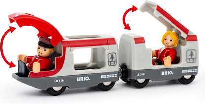 BRIO World - 36079 - Circuit en 8 Voyageurs - Coffret Complet de 22 pièces avec Pont - Circuit de Train en Bois - Jouet Mixte à partir de 3 Ans