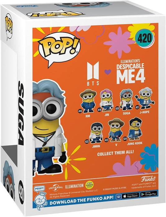 Funko POP! Rocks: Minions X BTS - Suga - SUGA - BTS + Minions - Collectable Vinyl Figure - Gift Idea - Official Merchandise - Toys for Kids & Adults - Movies, Music Fans - Model Figure for Collectors