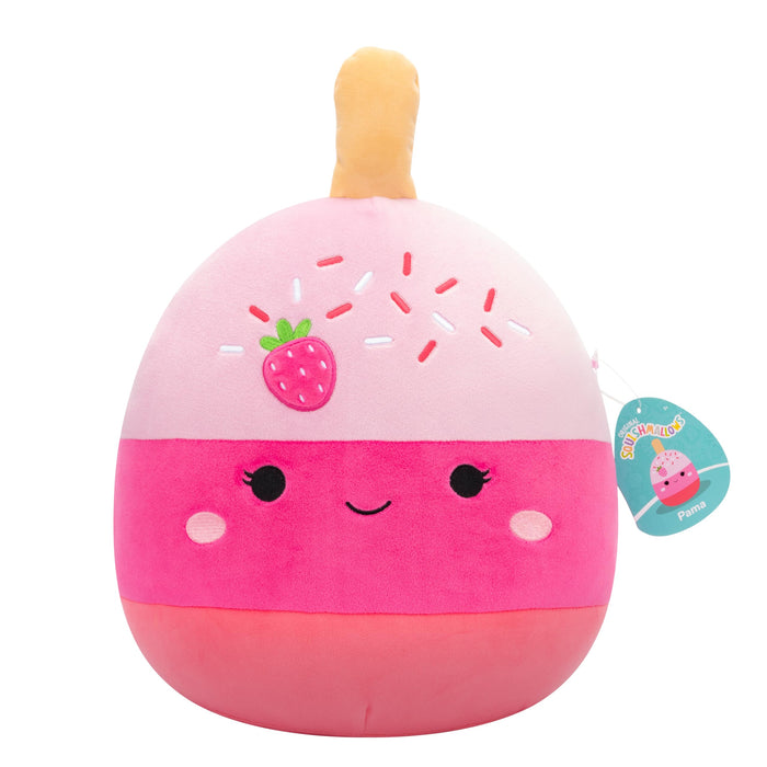 Squishmallows SQCR06573 Pama the Strawberry Cake Pop 30 cm Official Jazwares Plush Super Soft Cuddly Toy