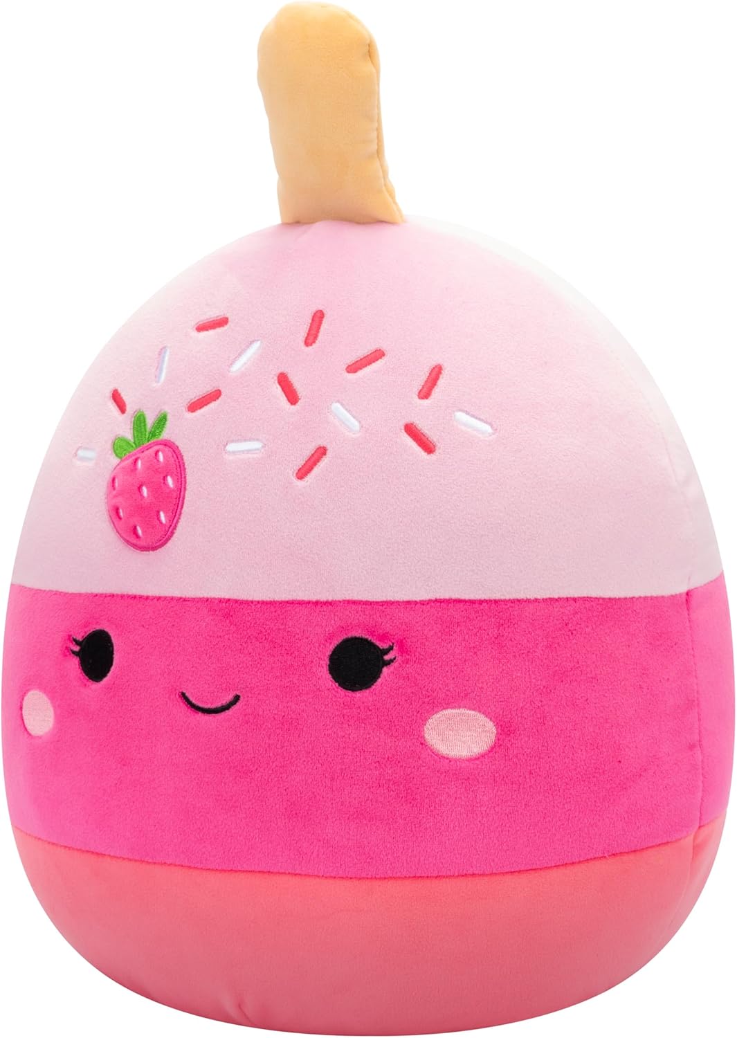 Squishmallows SQCR06573 Pama the Strawberry Cake Pop 30 cm Official Jazwares Plush Super Soft Cuddly Toy